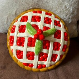 Vintage ceramic Cherry Pie holder